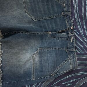 Imperial Star Blue Denim Skirt (with shorts attached)